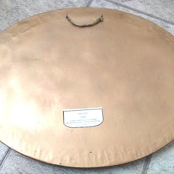 1970s Vintage Wood Oval Gilt Frame With Carved Accents - Picture 6 of 7